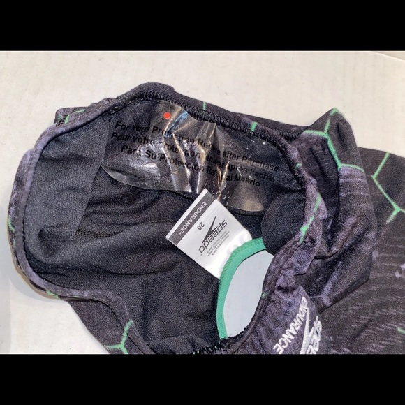 C2II Speedo Women's Size 20 Swimsuit ONE Piece Endurance+ Cross Back RACING CUT - Picture 4 of 6